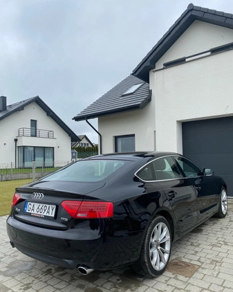 Audi A5 cena 49900 przebieg: 250900, rok produkcji 2012 z Mogielnica małe 56